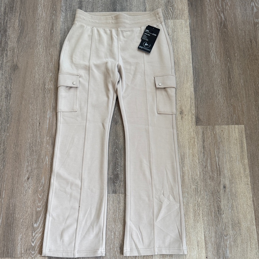 90 degrees by Reflex Beige Cargo Pantswide leg NWT